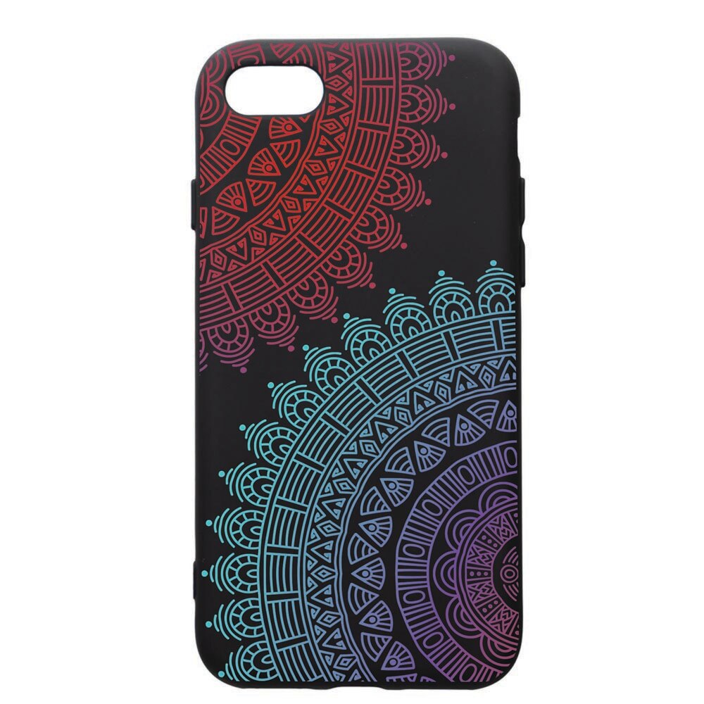 Husa de protectie Apple iPhone SE 2 / iPhone 8 / iPhone 7, Lace, silicon, cu interiorul din material textil, protectie camera, PB176