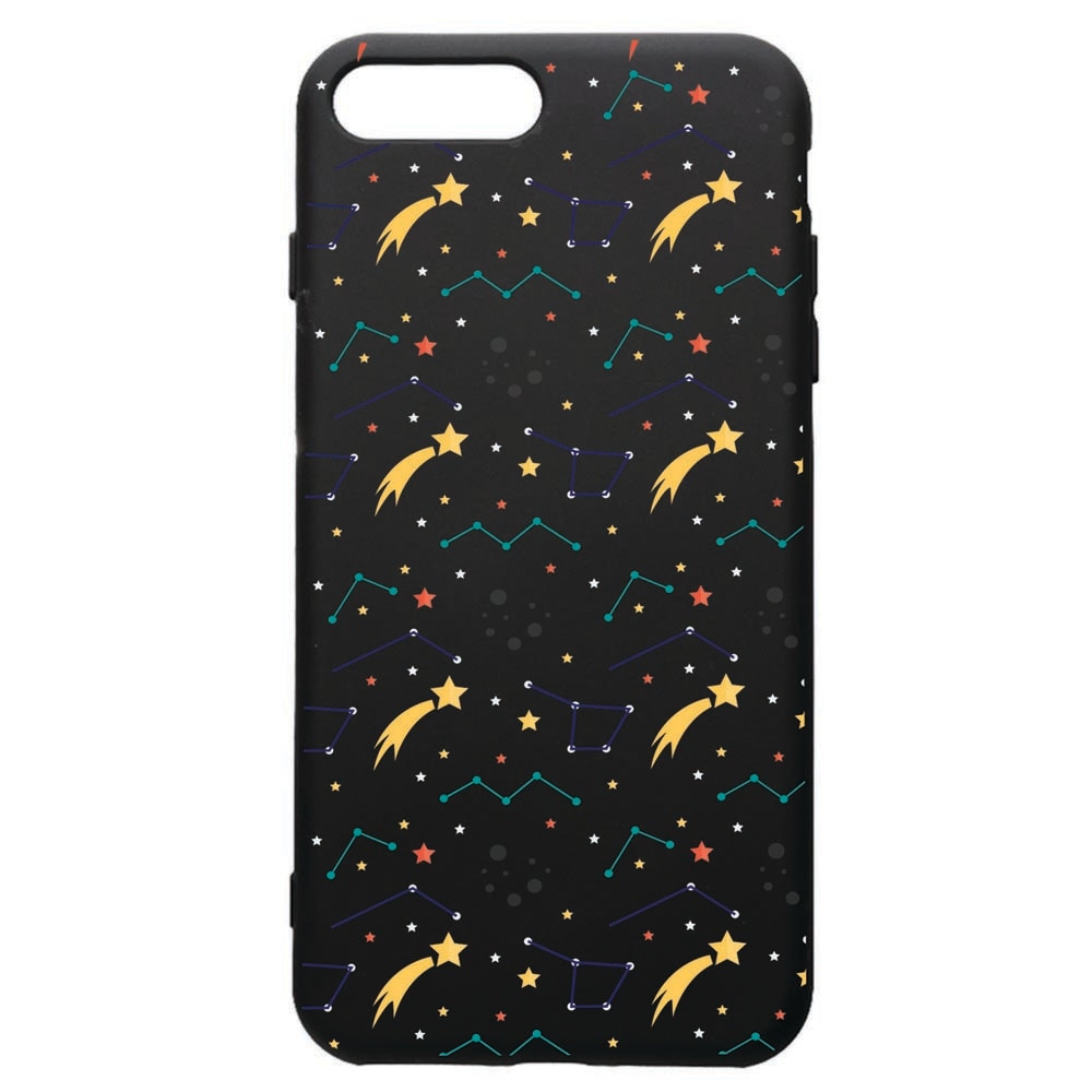 Husa de protectie Apple iPhone 8 Plus / iPhone 7 Plus, Zodiac, silicon, cu interiorul din material textil, protectie camera, PB177