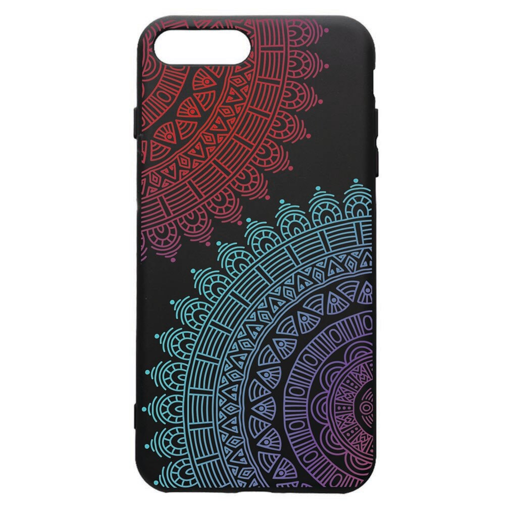 Husa de protectie Apple iPhone 8 Plus / iPhone 7 Plus, Lace, silicon, cu interiorul din material textil, protectie camera, PB176