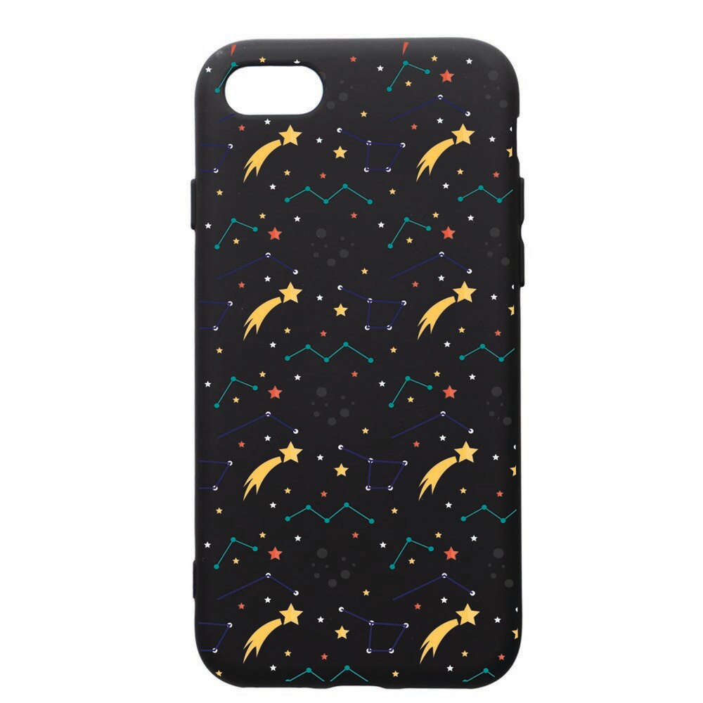 Husa de protectie Apple iPhone SE 2 / iPhone 8 / iPhone 7, Zodiac, silicon, cu interiorul din material textil, protectie camera, PB177