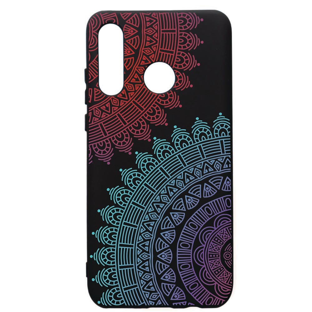 Husa de protectie Huawei P30 Lite, Lace, silicon, cu interiorul din material textil, protectie camera, PB176