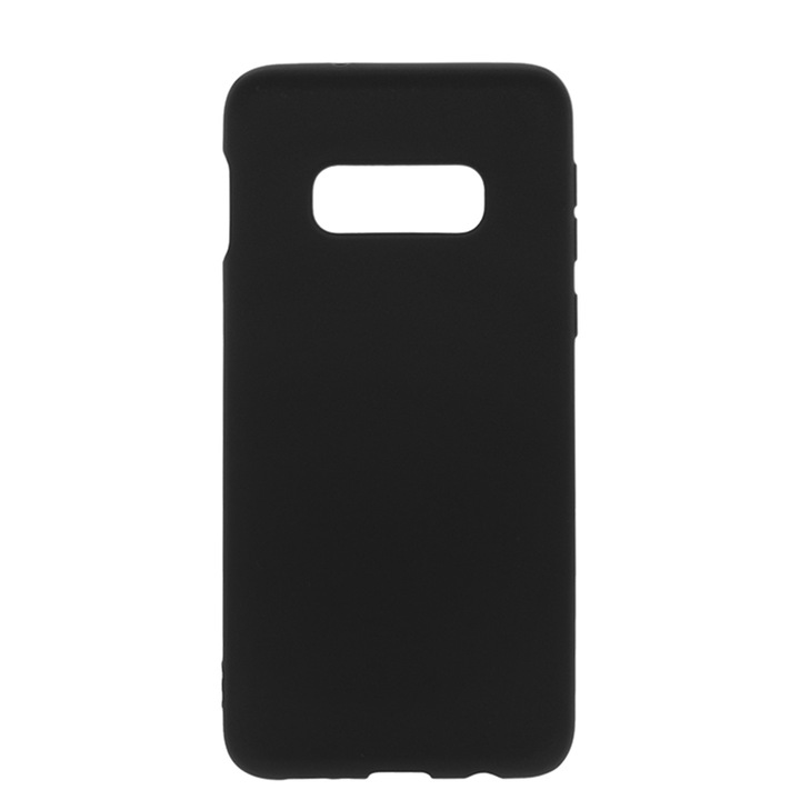 Husa de protectie spate Level pentru Samsung Galaxy S10e, Silicon, Negru