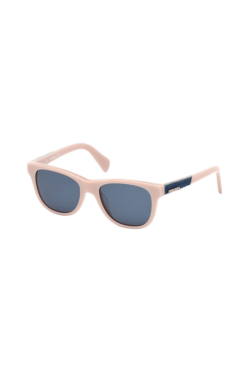 Diesel, Ochelari de soare wayfarer cu lentile uni, Piersica, 48-17-130 Standard