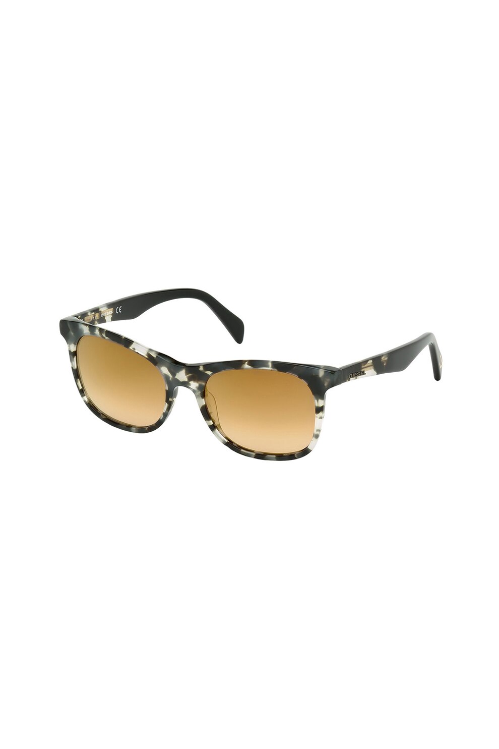 Diesel, Ochelari de soare patrati cu lentile in degrade, Verde forest/Negru, 54-18-140 Standard