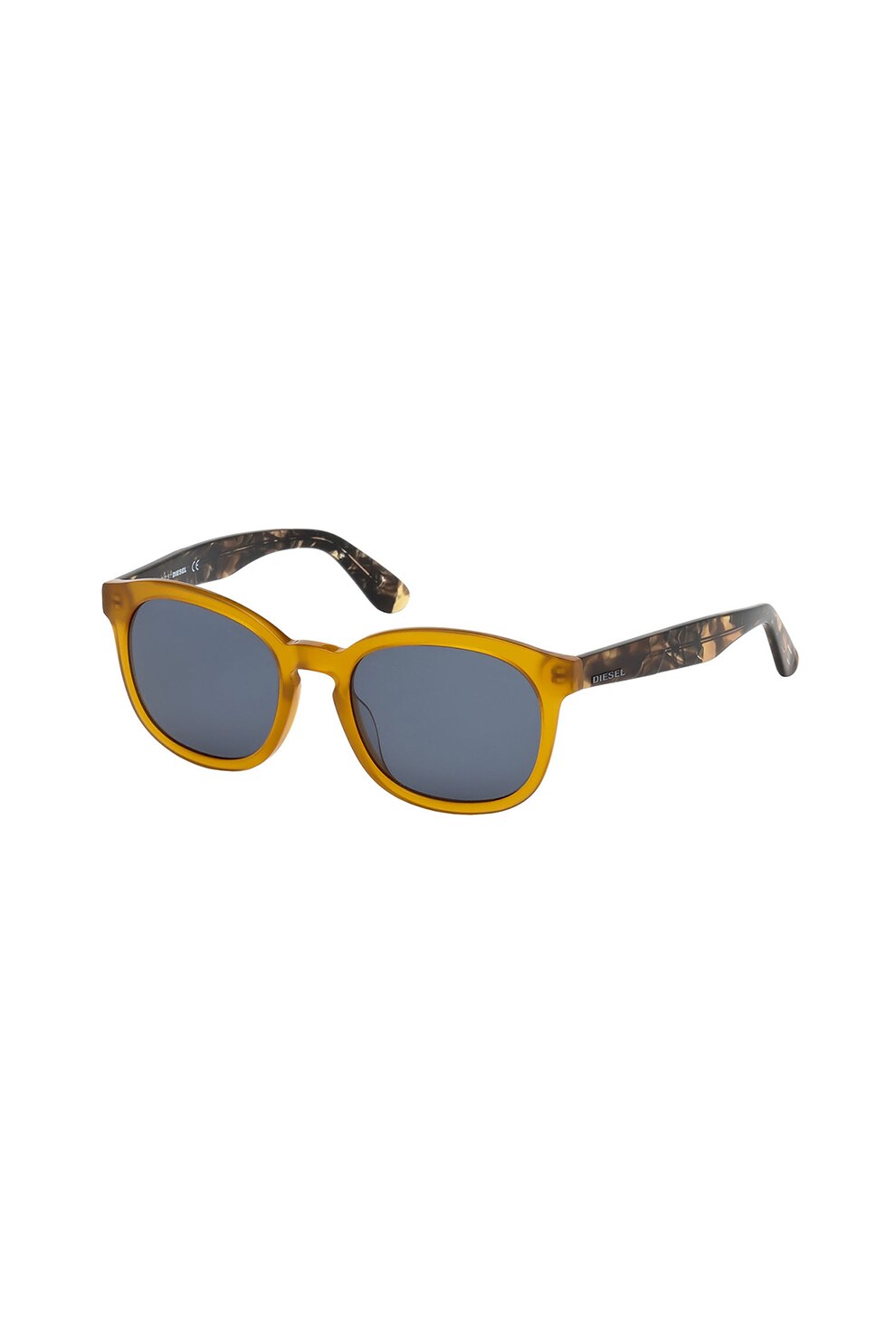 Diesel, Ochelari de soare unisex cu lentile ovale, Ocru/Maro inchis, 52-19-145 Standard