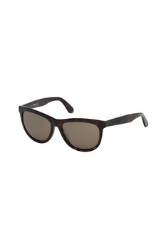 Diesel, Ochelari de soare unisex cu logo, Maro inchis/Rosu, 55-16-145 Standard Diesel, Ochelari de soare unisex cu logo, Maro inchis/Rosu, 55-16-145 Standard