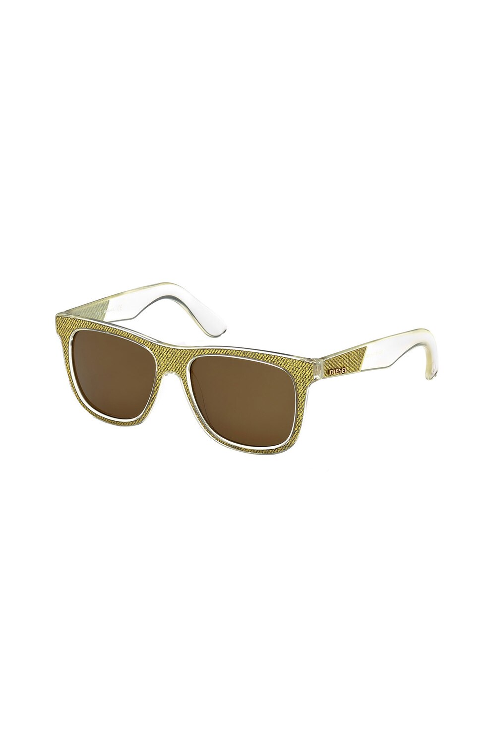 Diesel, Ochelari de soare patrati unisex, Galben, 54-16-145 Standard