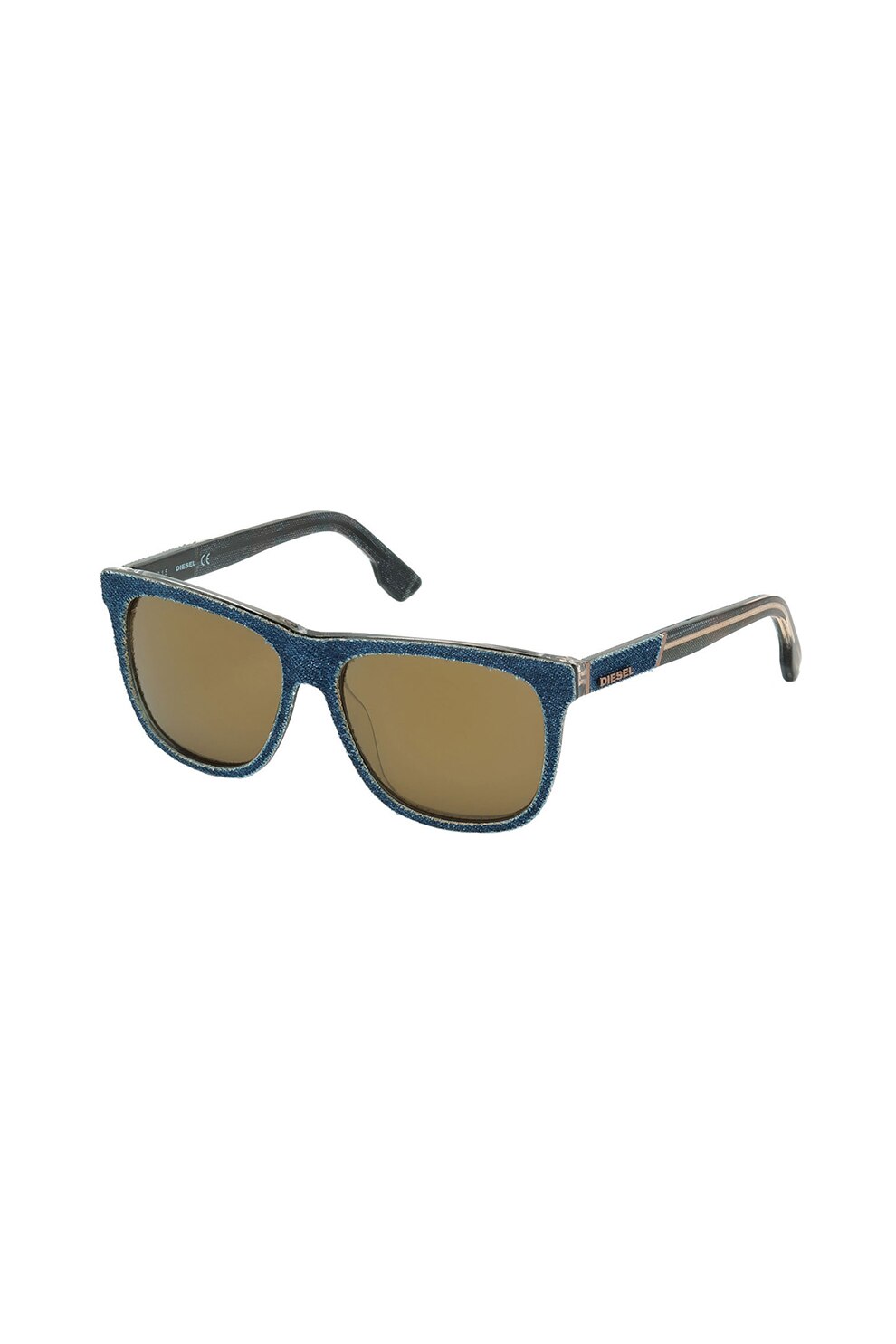 Diesel, Ochelari de soare patrati unisex, Albastru inchis, 54-16-145 Standard