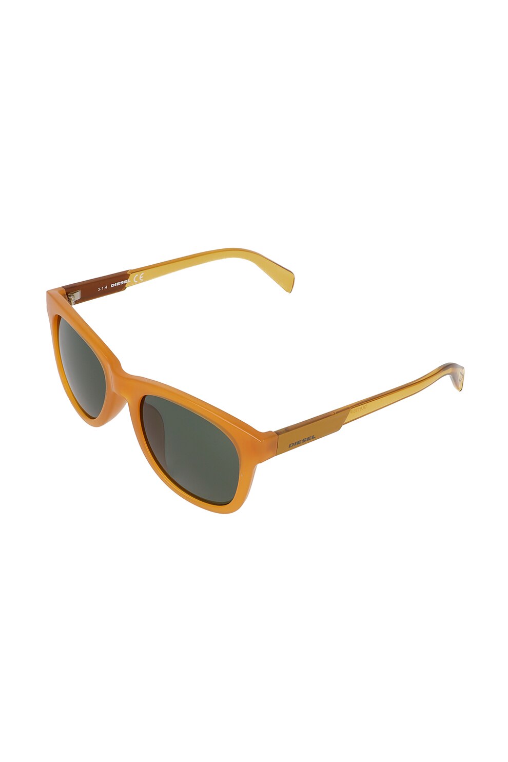 Diesel, Ochelari de soare dreptunghiulari unisex, Oranj, 54-20-140 Standard