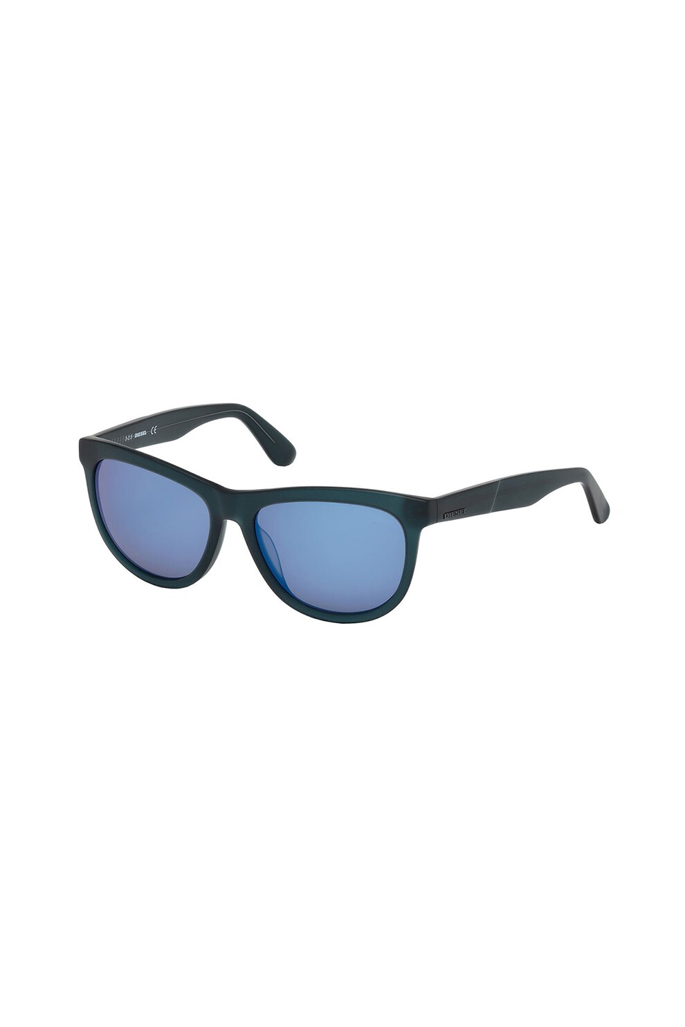 Diesel, Ochelari de soare unisex cu logo, Albastru petrol, 55-16-145 Standard