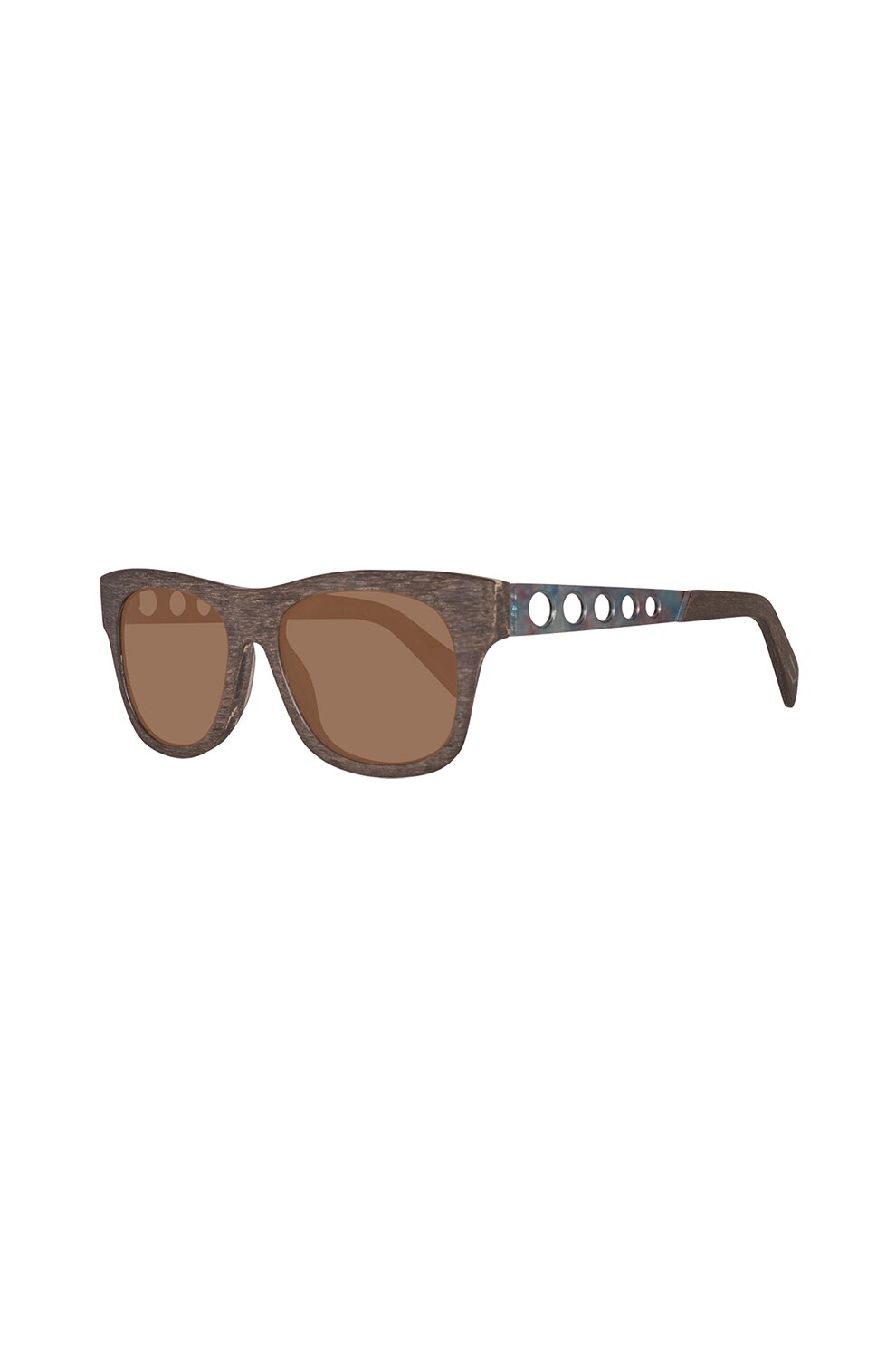 Diesel, Ochelari de soare dreptunghiulari unisex, Maro, 55-17-140 Standard