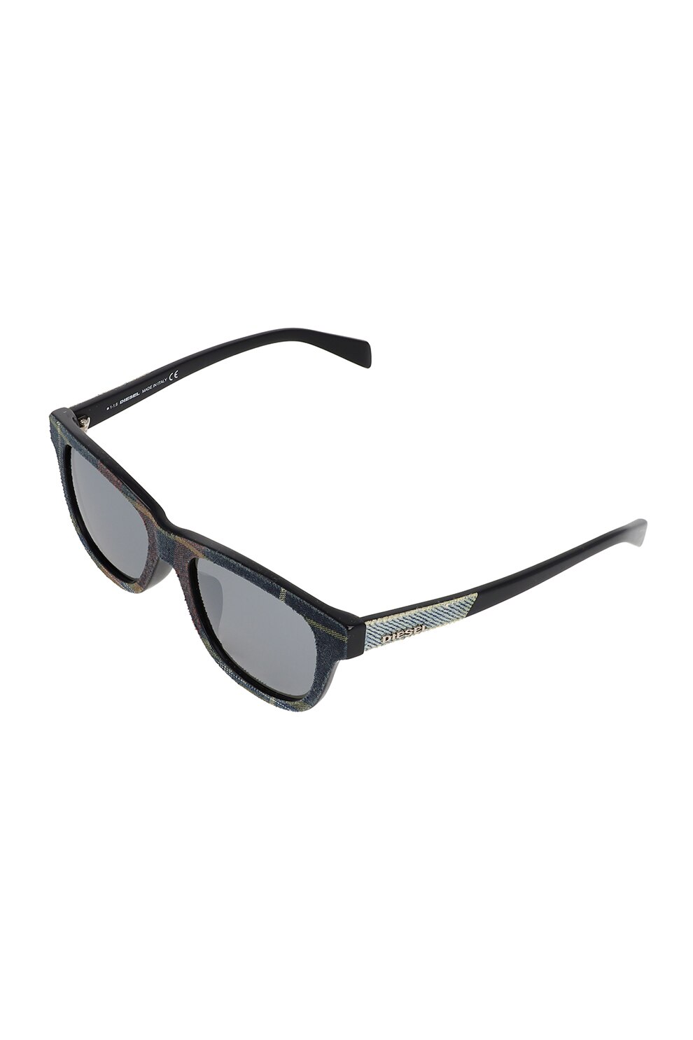 Diesel, Ochelari de soare unisex cu aspect texturat, Albastru inchis/Negru, 54-18-140 Standard
