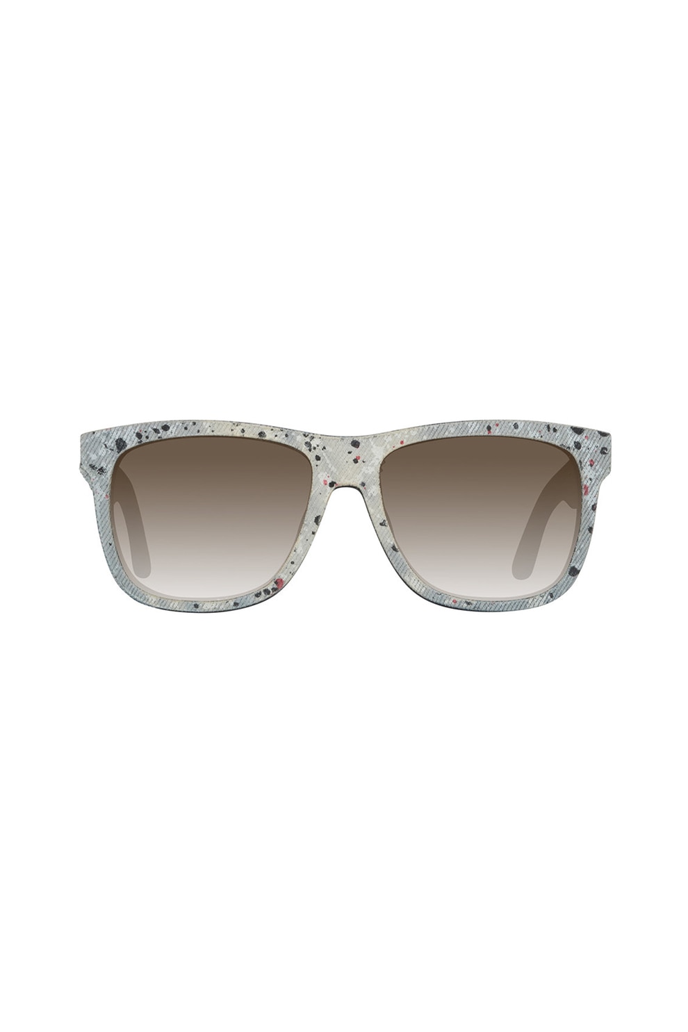 Diesel, Ochelari de soare patrati unisex cu aspect texturat, Gri/negru, 56-16-150 Standard