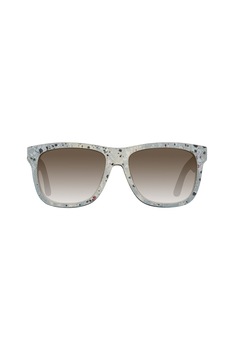 Diesel, Ochelari de soare patrati unisex cu aspect texturat, Gri/negru, 56-16-150 Standard Diesel, Ochelari de soare patrati unisex cu aspect texturat, Gri/negru, 56-16-150 Standard