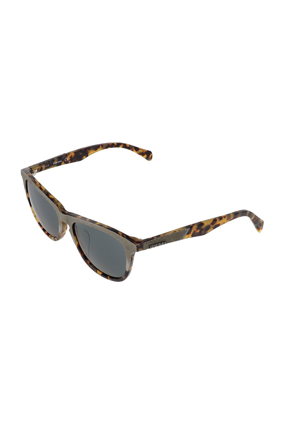 Diesel, Ochelari de soare rotunzi unisex, Gri inchis/Maro, 56-16-145 Standard