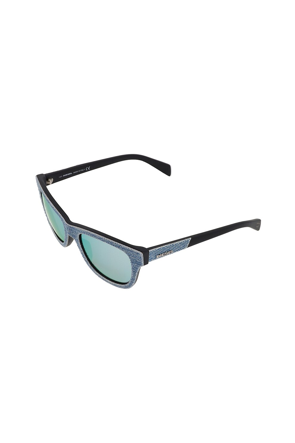 Diesel, Ochelari de soare patrati unisex, Albastru prafuit, 52-18-140 Standard