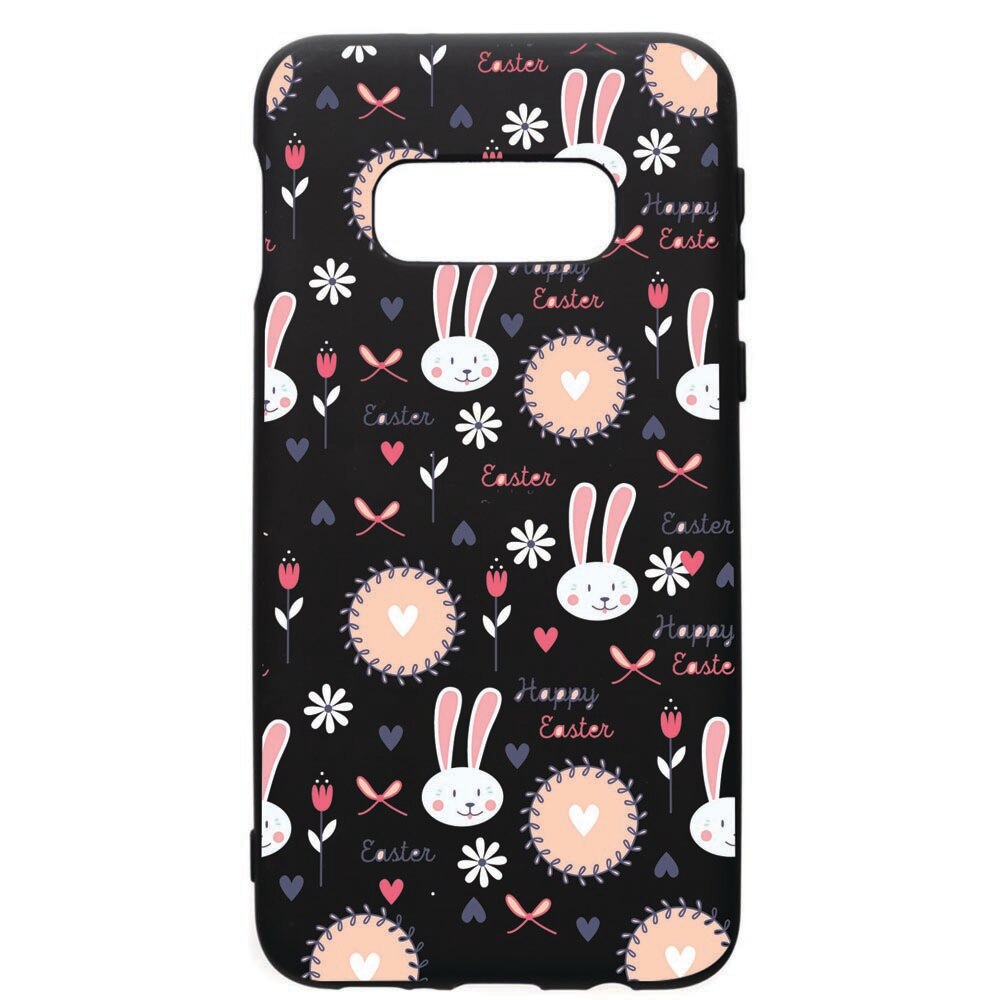 Husa de protectie Samsung Galaxy S10E, Easter, silicon, cu interiorul din material textil, protectie camera, PB189