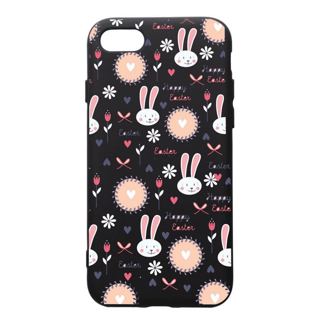 Husa de protectie Apple iPhone SE 2 / iPhone 8 / iPhone 7, Easter, silicon, cu interiorul din material textil, protectie camera, PB189