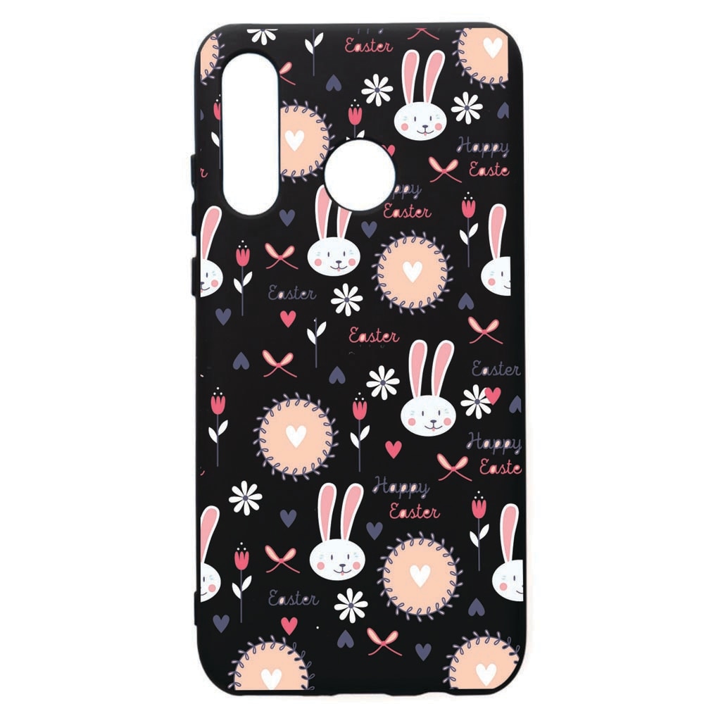 Husa de protectie Huawei P30 Lite, Easter, silicon, cu interiorul din material textil, protectie camera, PB189