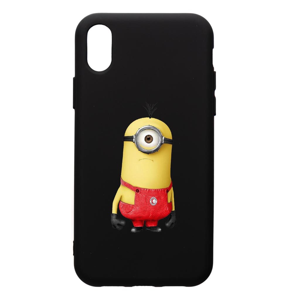 Husa de protectie Huawei Y6 2019, Cartoon, Minion, silicon, cu interiorul din material textil, protectie camera, PB206