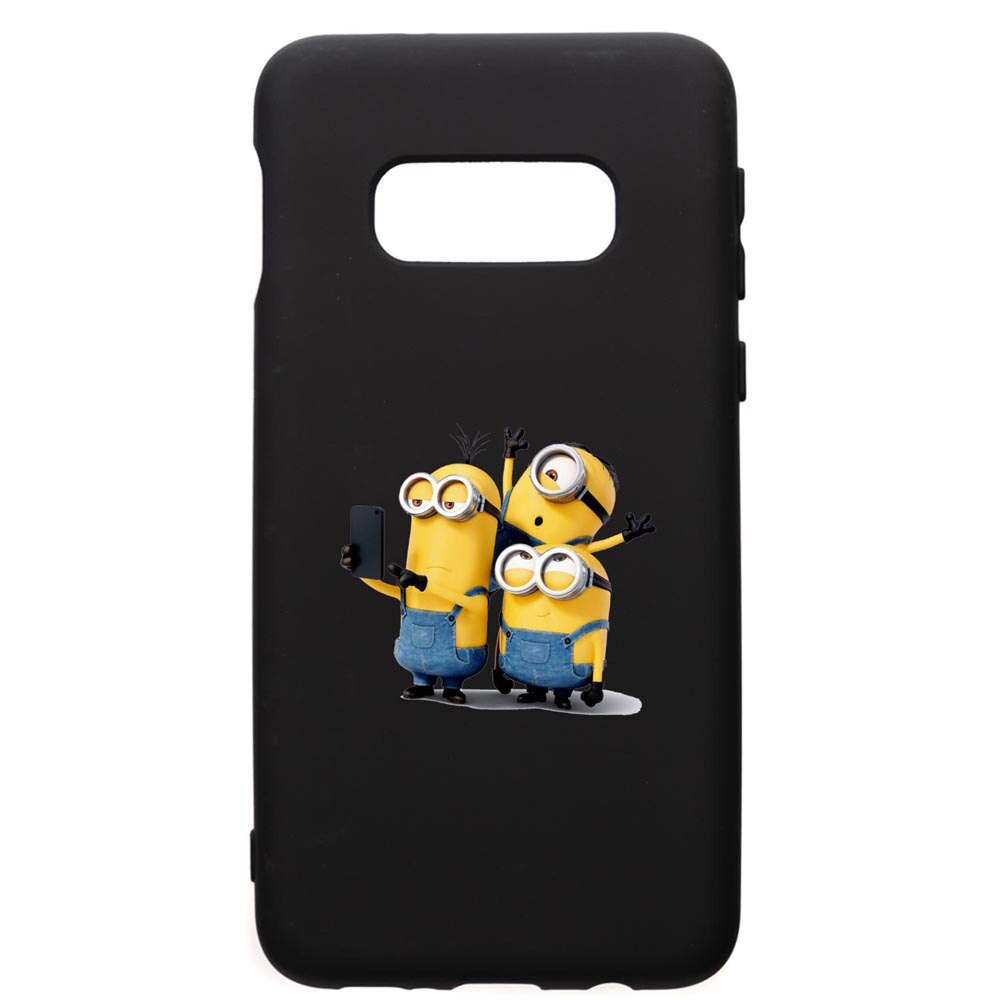Husa de protectie Samsung Galaxy S10E, Minion, silicon, cu interiorul din material textil, protectie camera, PB207