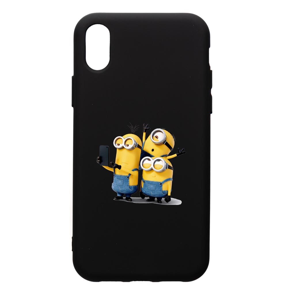 Husa de protectie Samsung Galaxy A10, Minion, silicon, cu interiorul din material textil, protectie camera, PB207