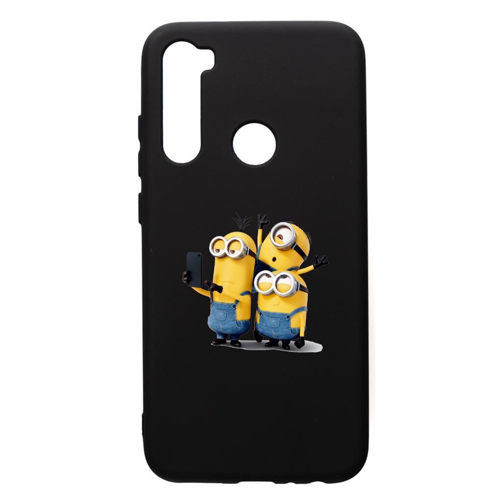 Husa de protectie Xiaomi Redmi Note 8, Minion, silicon, cu interiorul din material textil, protectie camera, PB207
