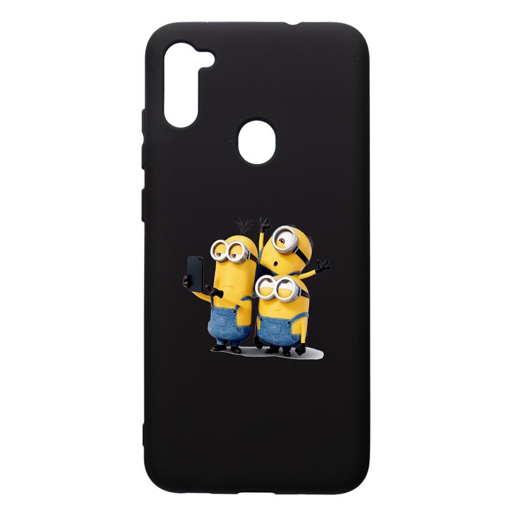 Husa de protectie Samsung Galaxy A11, Minion, silicon, cu interiorul din material textil, protectie camera, PB207