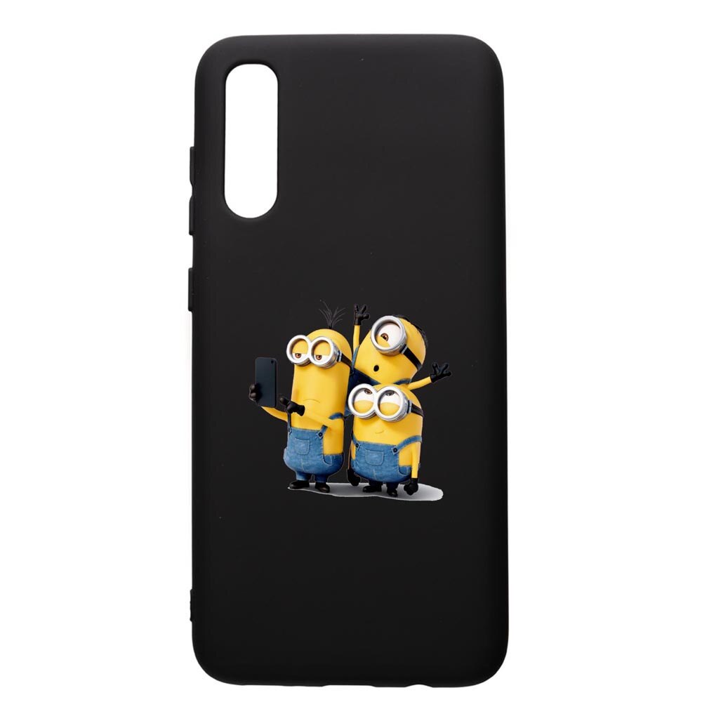 Husa de protectie Samsung Galaxy A50, Minion, silicon, cu interiorul din material textil, protectie camera, PB207