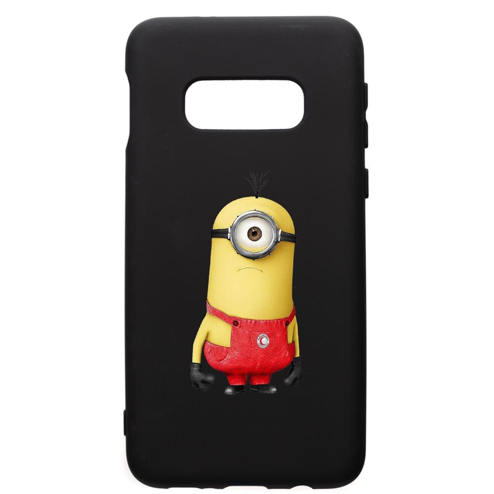 Husa de protectie Samsung Galaxy S10E, Cartoon, Minion, silicon, cu interiorul din material textil, protectie camera, PB206