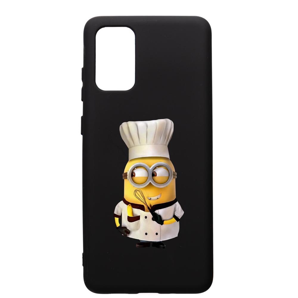 Husa de protectie Samsung Galaxy A41, Minion Chef, silicon, cu interiorul din material textil, protectie camera, PB215