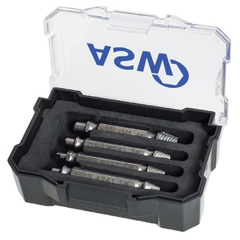 Set extractoare suruburi rupte Gr.1/2/3/4 /4pcs Asw Set extractoare suruburi rupte Gr.1/2/3/4 /4pcs Asw
