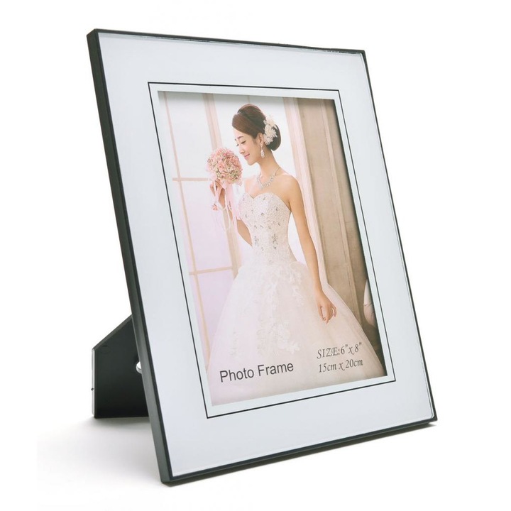Рамка за снимки Giftshop GS-73827, PVC, бяла