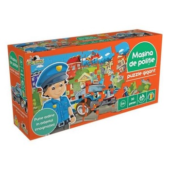 Puzzle Noriel, Masina de politie, 30 piese Puzzle Noriel, Masina de politie, 30 piese
