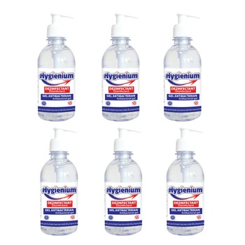 Set x 6 Gel dezinfectant si antibacterian , HYgienium,300 ml Set x 6 Gel dezinfectant si antibacterian , HYgienium,300 ml
