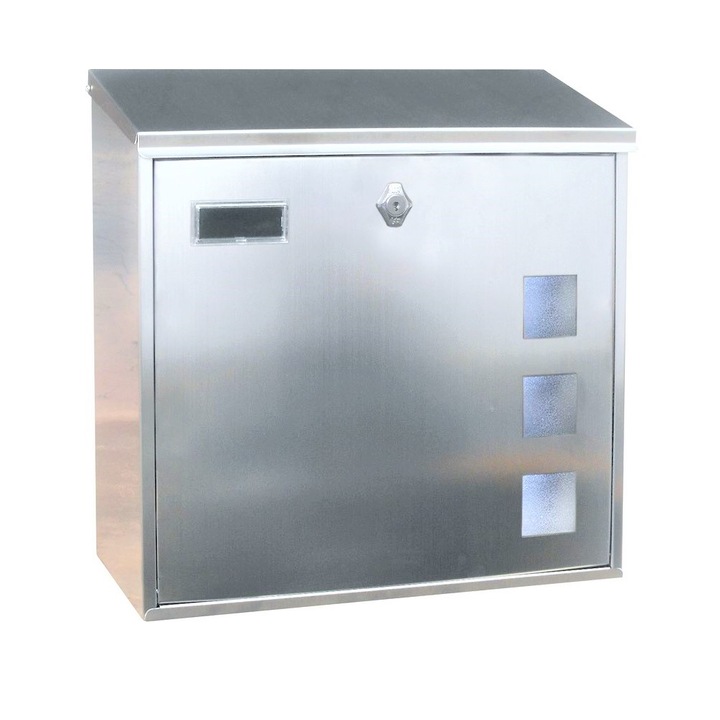 Cutie postala, BTV, Lisboa, Inox, 344x107x325, Argintiu