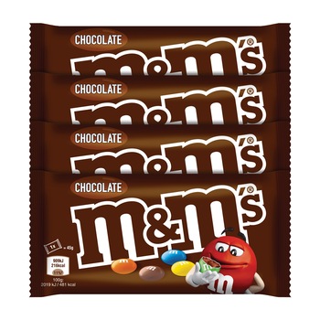 Bomboane M&M’s Chocolate, 4x45g, 180g Bomboane M&M’s Chocolate, 4x45g, 180g