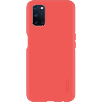 Husa de protectie OPPO Silicone Cover pentru A72 / A52, Coral Red Husa de protectie OPPO Silicone Cover pentru A72 / A52, Coral Red