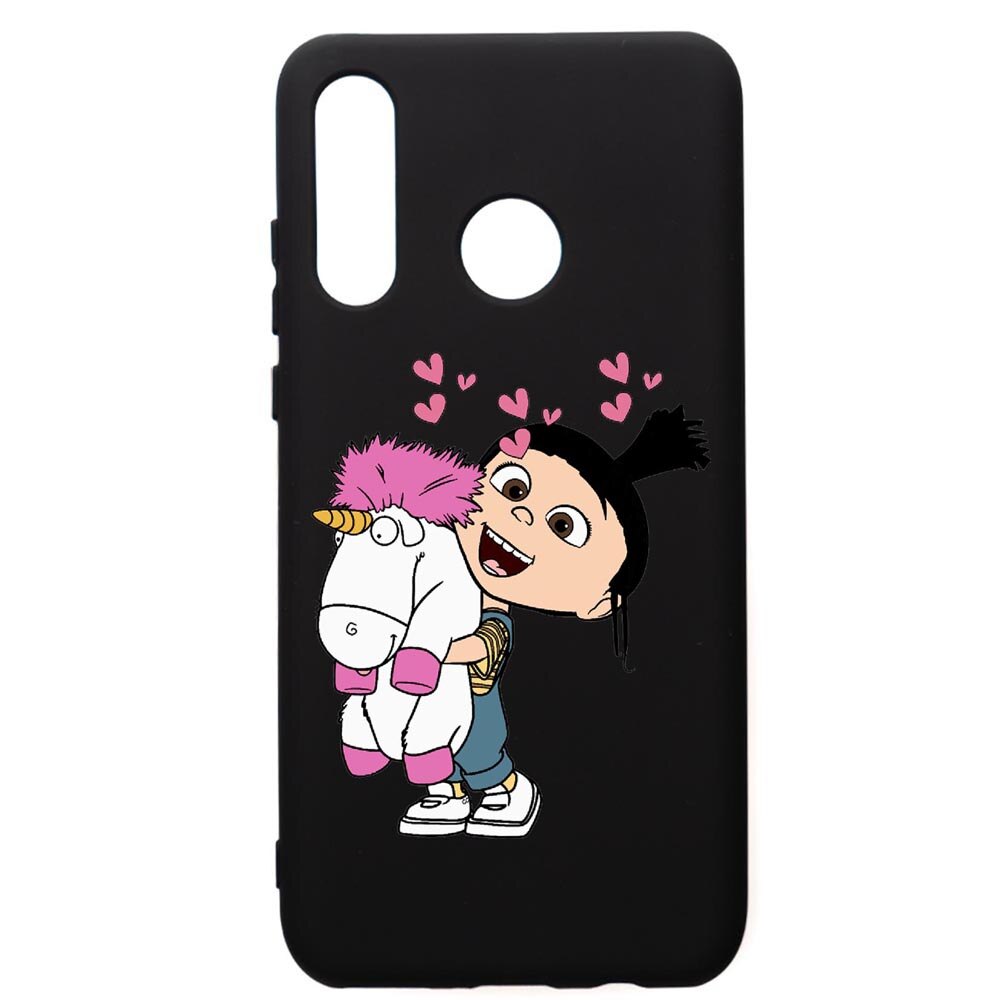 Husa de protectie Huawei P30 Lite, Despicable, Me Agnes, silicon, cu interiorul din material textil, protectie camera, PB217