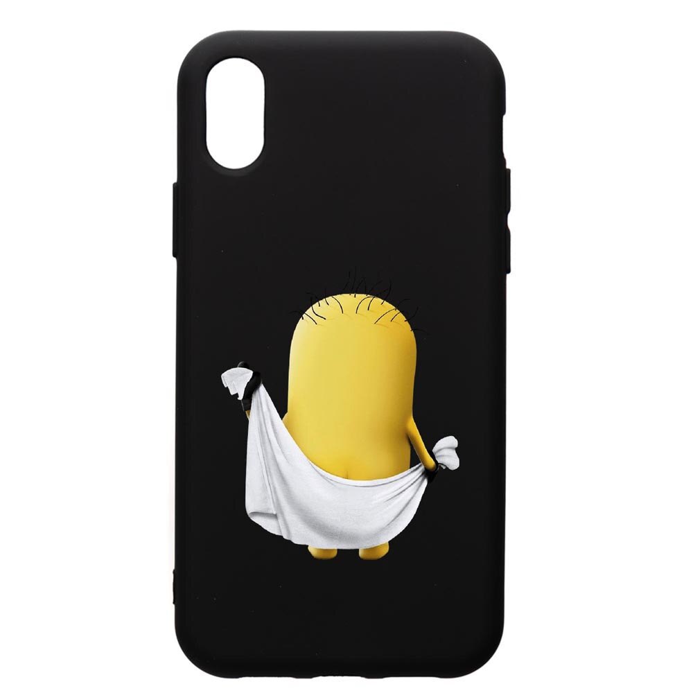 Husa de protectie Xiaomi Redmi 7A, Cartoon, Minion, silicon, cu interiorul din material textil, protectie camera, PB219