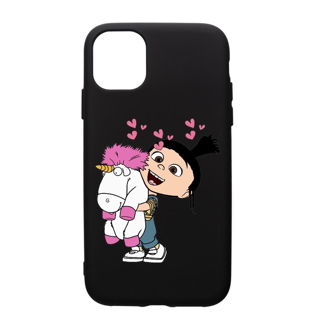 Husa de protectie Apple iPhone 12 Mini, Despicable, Me Agnes, silicon, cu interiorul din material textil, protectie camera, PB217