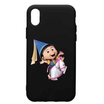 Husa de protectie Apple iPhone XR, Despicable Me, Agnes, silicon, cu interiorul din material textil, protectie camera, PB220 Husa de protectie Apple iPhone XR, Despicable Me, Agnes, silicon, cu interiorul din material textil, protectie camera, PB220