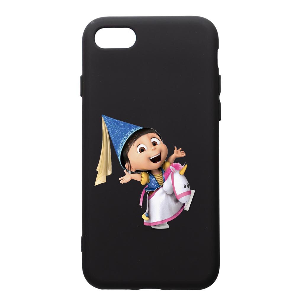 Husa de protectie Apple iPhone SE 2 / iPhone 8 / iPhone 7, Despicable Me, Agnes, silicon, cu interiorul din material textil, protectie camera, PB220