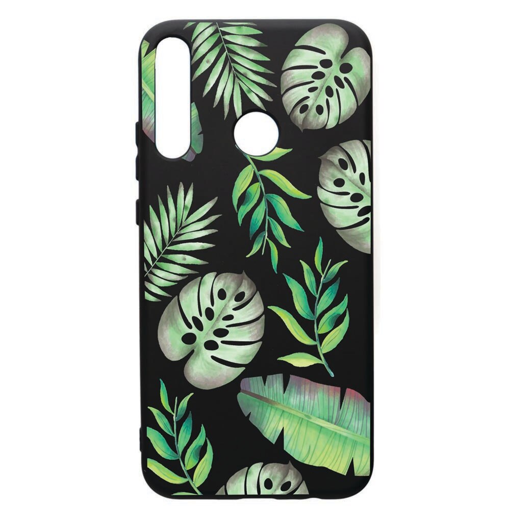 Husa de protectie Huawei P40 Lite E / Y7p, Tropical, silicon, cu interiorul din material textil, protectie camera, PB150