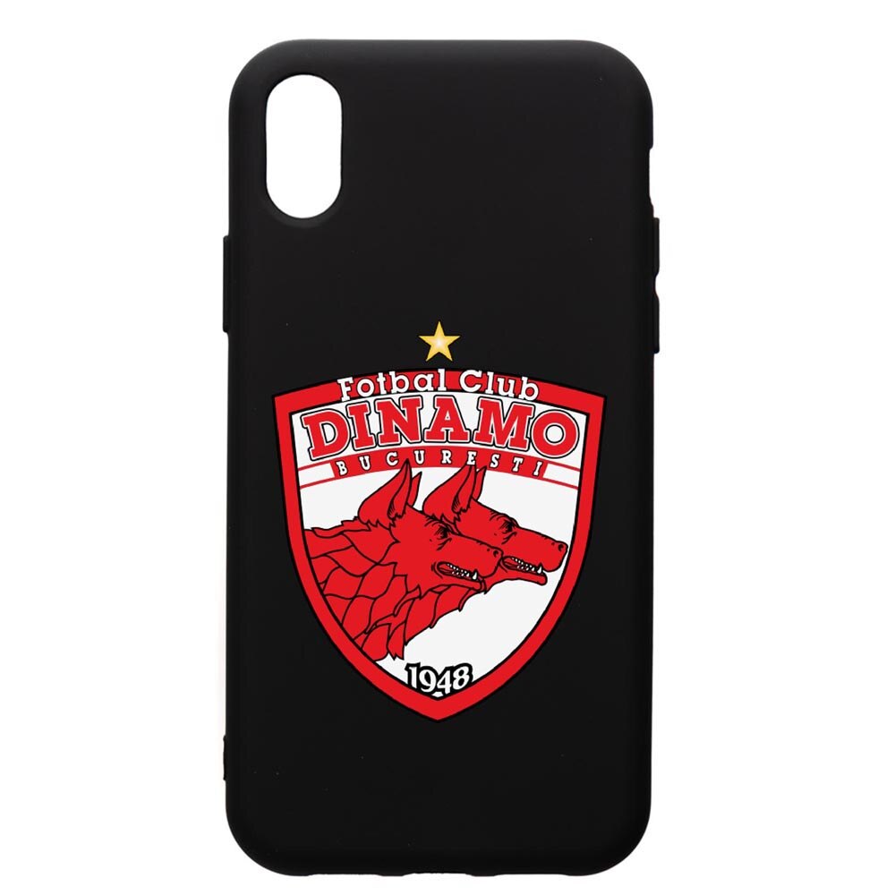 Husa de protectie Apple iPhone XS / iPhone X, Football, DInamo, silicon, cu interiorul din material textil, protectie camera, PB229