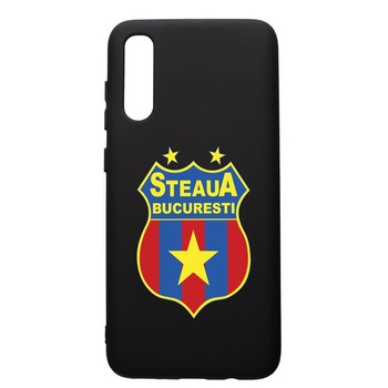 Husa de protectie Samsung Galaxy A30S, Football, Steaua, silicon, cu interiorul din material textil, protectie camera, PB230 Husa de protectie Samsung Galaxy A30S, Football, Steaua, silicon, cu interiorul din material textil, protectie camera, PB230