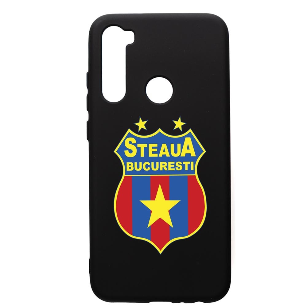 Husa de protectie Xiaomi Redmi Note 8, Football, Steaua, silicon, cu interiorul din material textil, protectie camera, PB230