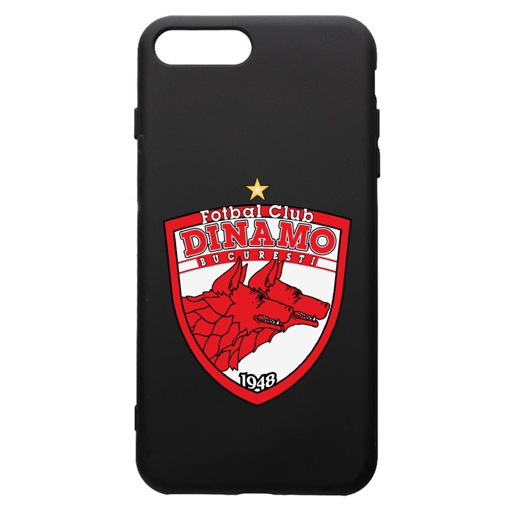 Husa de protectie Apple iPhone 8 Plus / iPhone 7 Plus, Football, DInamo, silicon, cu interiorul din material textil, protectie camera, PB229