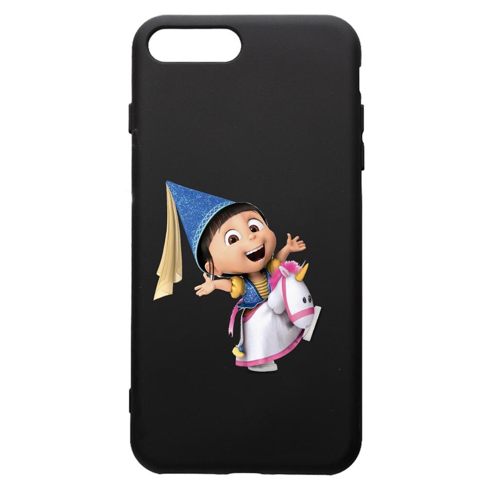 Husa de protectie Apple iPhone 8 Plus / iPhone 7 Plus, Despicable Me, Agnes, silicon, cu interiorul din material textil, protectie camera, PB220