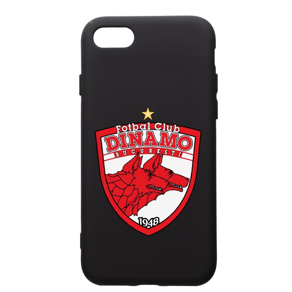 Husa de protectie Apple iPhone SE 2 / iPhone 8 / iPhone 7, Football, DInamo, silicon, cu interiorul din material textil, protectie camera, PB229